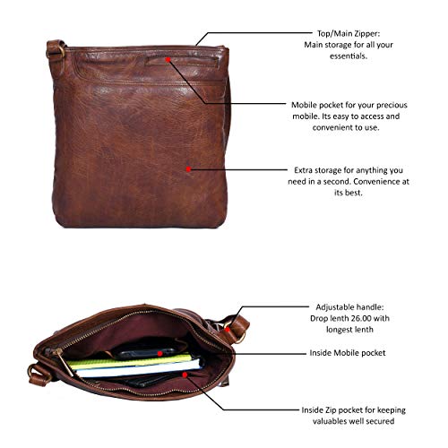 Vintage Stylish Sling Bag for Women Over the Shoulder Purses Detachable Strap2