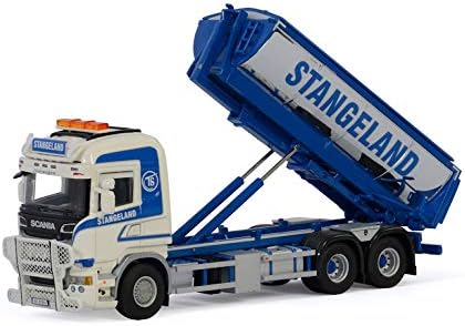 Miniatura 2 de Para Scania Streamline Highline 6X2 TAG AXLE HOOKLIFT sistema contenedor asfalto 01-2939 1/50 DIECAST modelo coche acabado camión