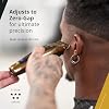 Wahl Professional T-Wide Gold Plated Bladeset, Adjustable Zero-Overlap, DLC and Titanium Coated, Fits Cordless Detailer Li