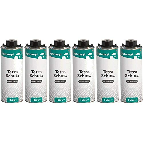 Tetrosyl Schutz Underbody Seal Coating Paint Protection 6 x 1 Litre Cartridge Bituminous Fast Drying Rust
