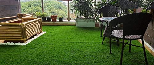 Premium Artificial Grass Carpet 2x2 Feet High Density Synthetic Turf Mat for Home Balcony Patio Garden Landscape Waterproof Weather Resistant Natural Green Finish-image-36