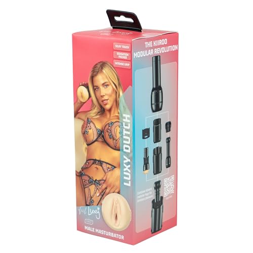 KIIROO FeelLuxy – Masturbateur Masculin Premium Réaliste, Texture Douce Effet Peau avec Structure Interne Détaillée et Stimulation Intense – Compatible avec Keon et PowerBlow