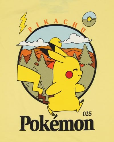 Pokemon Boys' Pikachu Outdoor Vintage Post Card Youth Graphic T-Shirt2