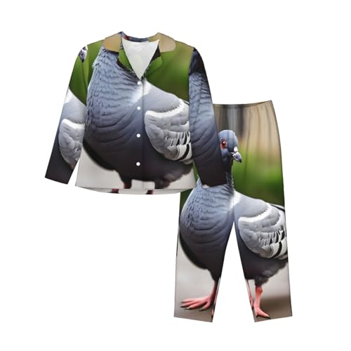 Pyjama pigeon gris femme fini les vêtements de nuit serrés qui grattent
