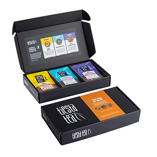 Tiesta Tea - Herbal Loose Leaf Tea Gift Box, 3 Pouches, Medium To No Caffeine, Hot & Iced Tea, Variety Pack With Herbal, White & Fruit Tea Bags, Loose Leaf Herbal Tea Assortment #TOP20