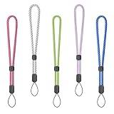 Adjustable Wrist Lanyards Wristlet Hand Straps 5 Pcs 8'Reinforced Nylon Short Reflective Lanyard for...