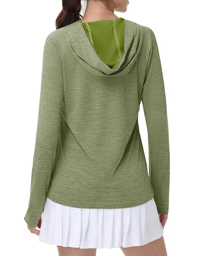 KEFITEVD Womens UPF 50+ Sun Hoodie Shirt Long Sleeve Fishing Hiking Hooded UV Shirts Lightweight Quick Dry Tops2