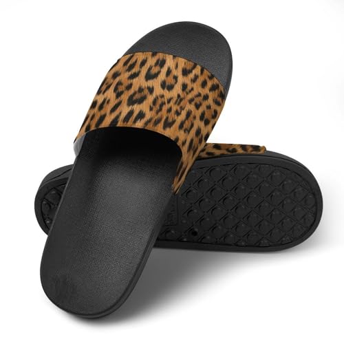 Leopard PVC Sandals Men's Womens Casual Slippers House Lightweight Loafers Quick Drying Washable Beach Open2