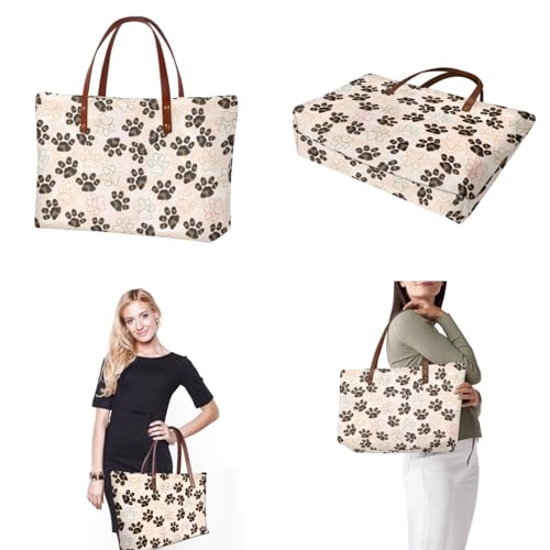 Image of 2PCS Tote Bag for Women Top Handle Purse with Wallet, Hobo Bag Tote Shoulder Bag with PU Cosmetic Bag