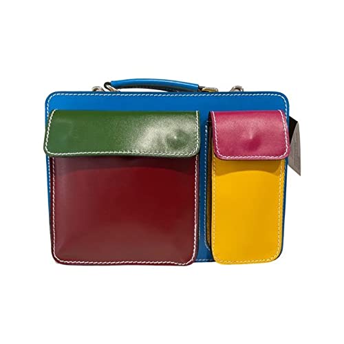 Sac multicolor rectangulaire rigide idéal pour illuminer vos tenues urbaines et sorties