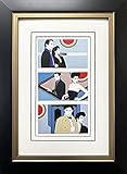 Gallerygems Patrick Nagel Untitled #79 - Lucky Strike Ad CUSTOM FRAMED Art Print 18.5' x 13.5'