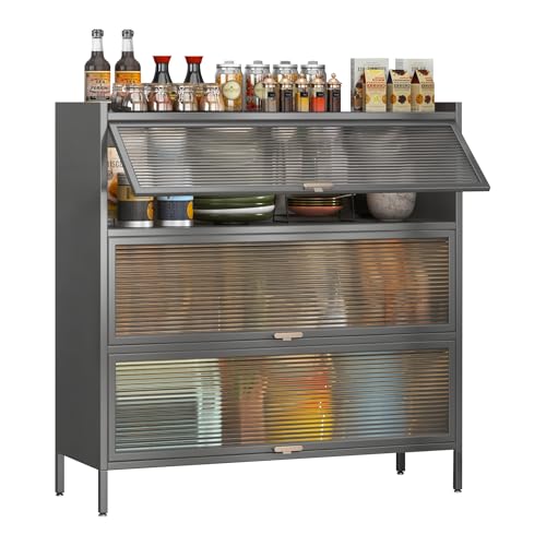 Armoire de garde-manger et meuble buffet de cuisine multifonction