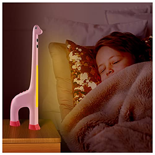 Smart Giraffe Growth Chart for Kids - with Colorful Night Light, Temperature,...