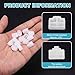MECCANIXITY RJ45 Dust Covers Caps, Clear RJ45 Dust Plug Silicone Ethernet Port Protector Covers for Media Converters, Router, Modem, Laptop, Network Panel, Pack of 20