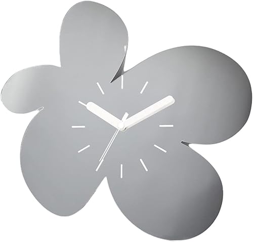 Reloj de pared Modern Flowers Mirror Wall Clock Nordic Simple Silent Non Ticking Clock Creative Petal Art Clock for Home Apartment Bedroom Decor
