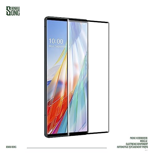 Verre trempé sérigraphié 9H avec couverture complète pour LG Wing 5G - 4
