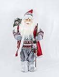 Weihnachtsmann Deko Figur 60cm Nikolaus Weihnachten Weihnachtsdeko (#7939 Leopold)