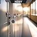HZSY Combination Padlock 1 Pack, Fixed Dial Combination Padlock with Different Combinations, 2 in. Wide. Black Turntable, Lock for Gym & Locker, School, Toolbox, and More