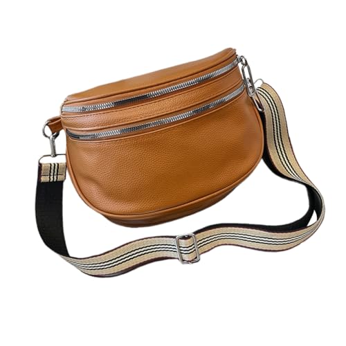 Fashionable Wide Strap Shoulder Bag Simple Casual Crossbody Bag Solid Color Commuting Chest Bag for Travel Work2