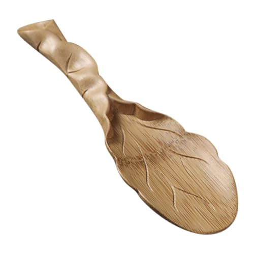 LEDMOMO 手作り竹彫り茶さじ 軽量滑らか表面 茶道用ティーメジャー 多機能ティースプーン 自宅 茶館 レストラン用