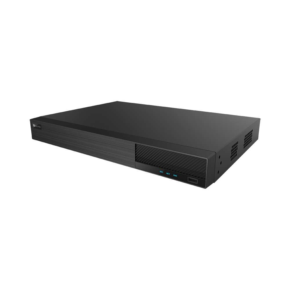 ACELEVEL16 Channel 4K DVR, 8MP, 2xSATA, 16CH Multiformat Analog + 8CH IP Video Input, Mobile Surveillance (2TB HDD)