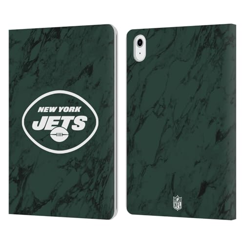 Étui portefeuille New York Jets pour iPad Air 11 en cuir marbre