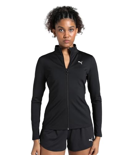 PUMA W PUMA Strong Full Zip, Chaquetas Deportivas Unisex Adulto, PUMA Black, XS