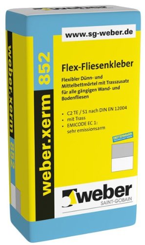 Preisvergleich Produktbild weber.xerm 852, 25kg - Flex-Fliesenkleber