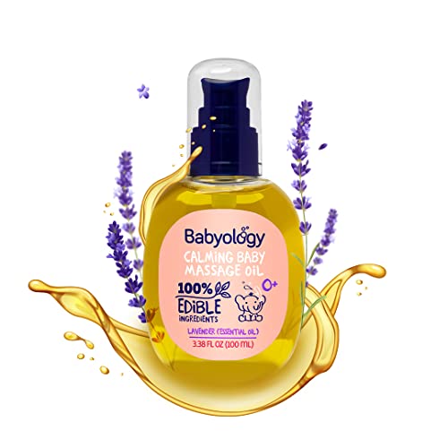 Babyology Bundle - Calming Baby Oil & Rose Baby Wash & Shampoo - Good For Sensitive Skin - Non Toxic #TOP1