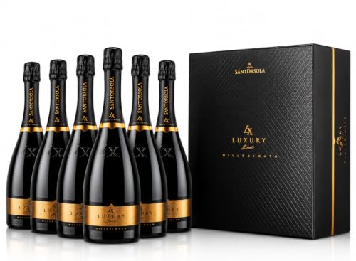 Sant'Orsola - Prosecco D.O.C. Brut Millesimato LX in Box, da Uva Glera, Gusto Secco con Note Fruttate, 6x750 ml