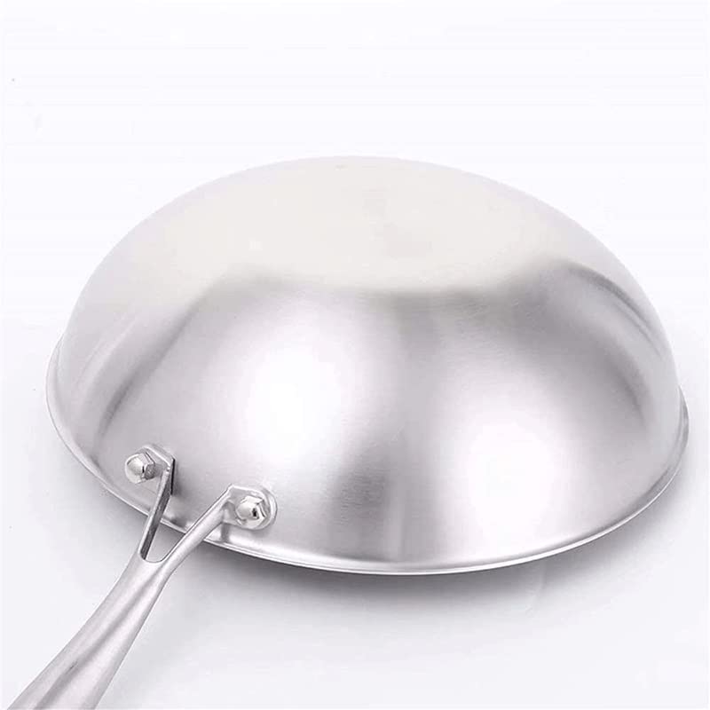 Wok con mango de acero inoxidable y cuerpo sólido miniatura 5