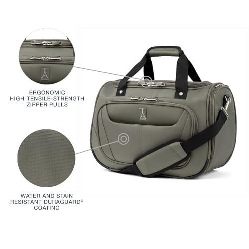 Image of Travelpro Maxlite 5 Softside 2pc Set Expandable Carry On Luggage with 4 Spinner Wheels /Soft Underseat Tote, Lightweight Suitcase, Men and Women, Slate Green