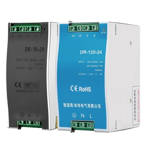 Alimentation DIN Rail 120W avec tension stable pour source AC/DC
