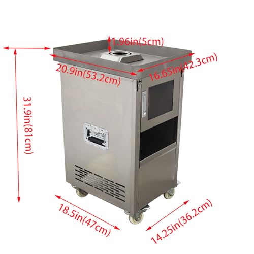 INTSUPERMAI Commercial Meat Grinder 8MM Stainless Steel Electric Meat Mincer Meat Grinding Machine Commercial Beef Pork Mutton Meat Grinder Mincer 400KG/H 110V