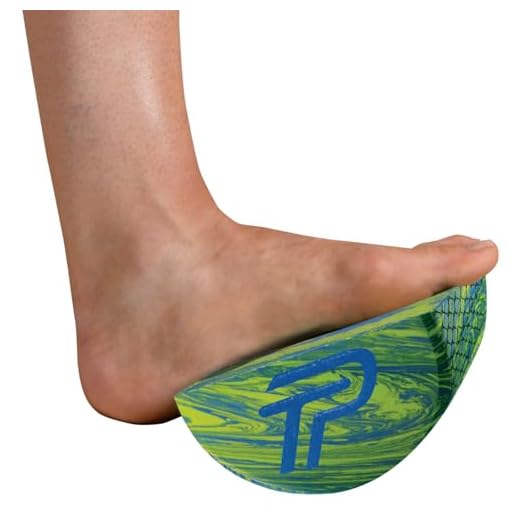 Pro-Tec Athletics Calf Stretcher/ Half Round Foam Roller, Blue and Green