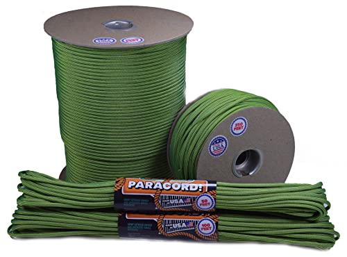 Bored Paracord - 1', 10', 25', 50', 100' Hanks & 250', 1000' Spools of Parachute 550 Cord Type III 7 Strand Paracord Well Over 300 Colors - Boom Diggity - 10 Feet