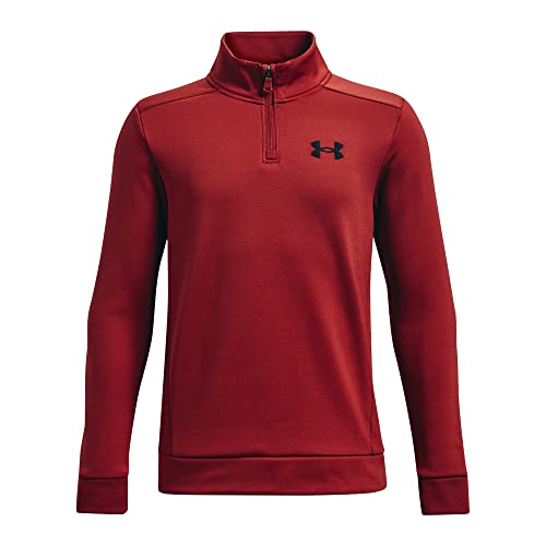 Under Armour Boys Armourfleece 1/4 Zip , (610) Stadium Red / / Black , Youth Large #TOP26