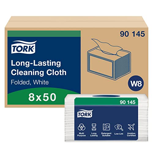 Chiffons de nettoyage Tork W8 blancs durables pour entretien industriel