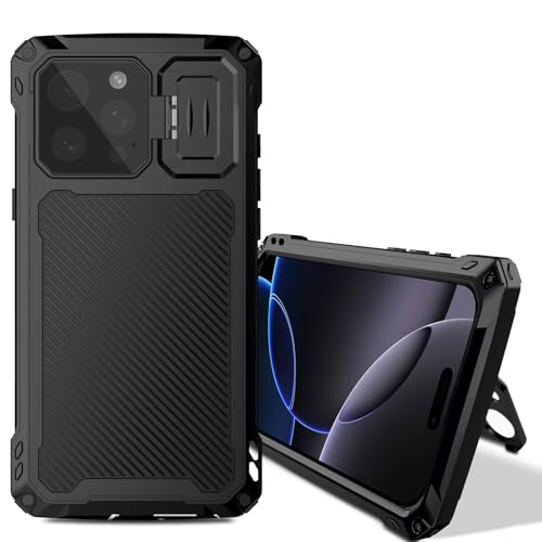 Coque antichoc iPhone 16 Plus silicone rigide noir protection métal - 4