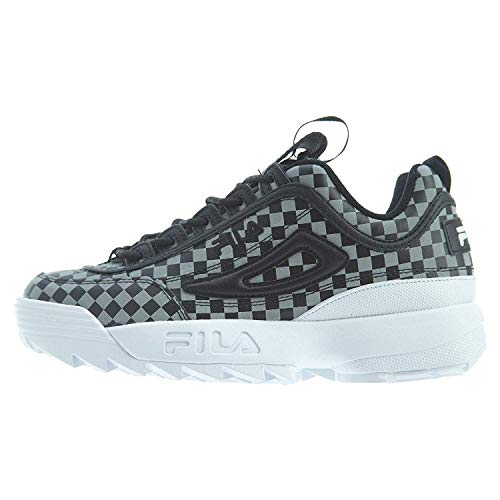 [フィラ] Women's Disruptor Ii Checker Black/Sail/White Ankle-High Walking Shoe - 8.5M