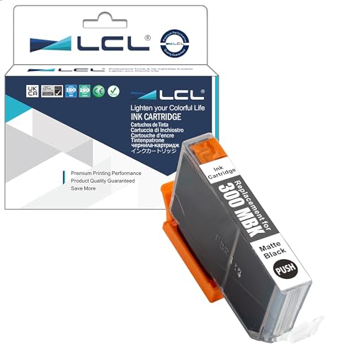 LCL Compatible Ink Cartridge PFI-300 PFI-300MBK (1Pack Matte Black) Replacement for Canon imagePROGRAF PRO-300
