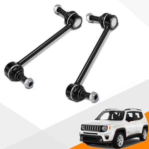 K750909 (Set of 2) Rear Sway Stabilizer Bar End Link Kit Compatible for 2017-2023 Jeep Compass, 2015-2023 Renegade，2016-2023 Fiat 500X，2023 Dodge Hornet