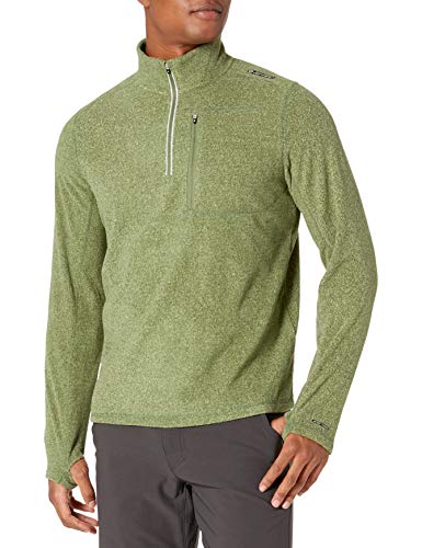 Hi-Tec Men's Rogers Striped Sweater Thermo-Fleece Quarter Zip Jacket