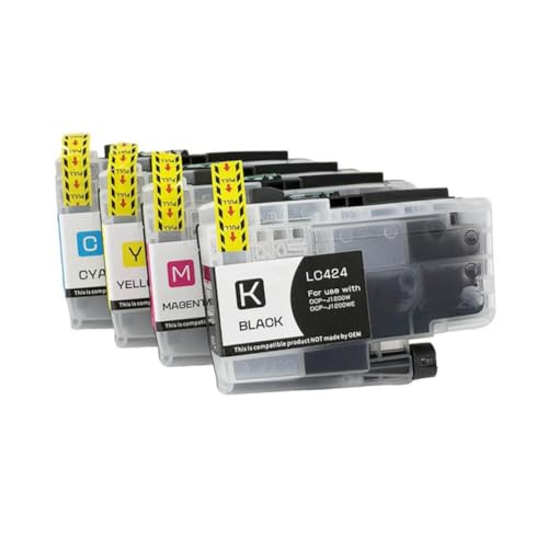 Cartouches d'encre LC424 4 couleurs pour imprimer les devoirs et dossiers sur DCP J1200DW