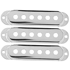 Paquet de 3 accessoires de guitare de couverture de micro de guitare à simple bobine en laiton compatibles avec la… - Les Beatles, Paul McCartney, John Lennon, RIngo Starr, George Harrison Paquet de 3 accessoires de guitare de couverture de micro de guitare à simple bobine en laiton compatibles avec la… – Image 5