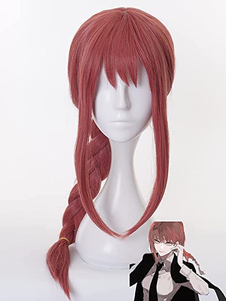 Anime Perücke Makima Cosplay Perücke Lange Geflochtene Halloween Party Kostümperücke