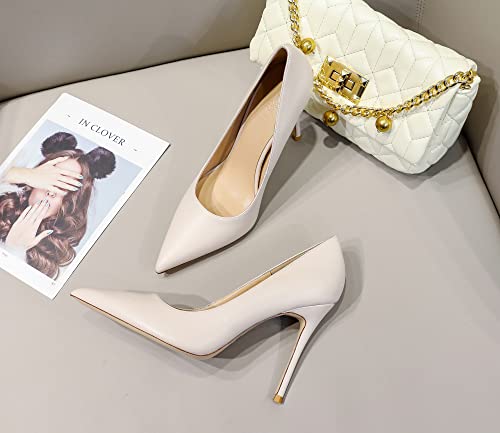 YooPrettyz Women Classic Pointed Toe Sexy High Heels Office Suite Stiletto Romantic Formal Wear Heel Shoes2