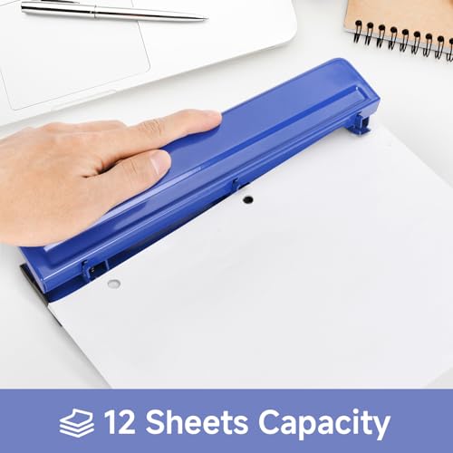 Perforatrice 3 trous Eagle robuste d'une capacité de 12 feuilles