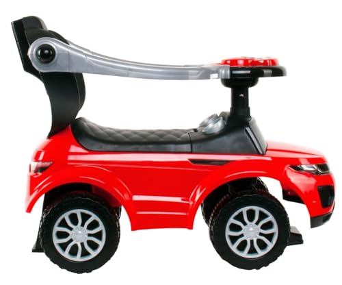 4in1 Kinderauto Rutschauto ab 2 Jahre und Schiebeauto mit Hupe und Musik, Rutschauto mit Stauraum unter dem Sitz, Spielzeugauto ab 2 Jahren (Rot) – Bild 5