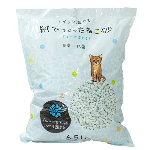 Amazon | 猫砂 紙 流せる 紙でつくったねこ砂 6.5L 1袋 | ペッツ